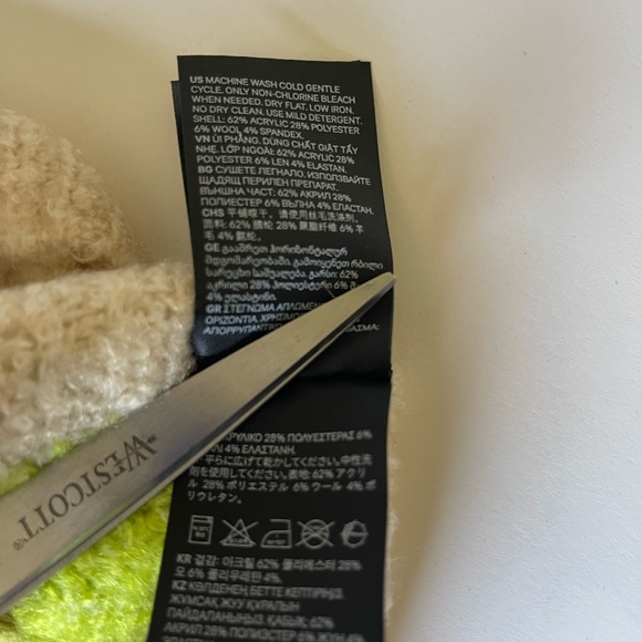 Kangol x H&M striped logo over sized sweater size Medium - Picture 5 of 13